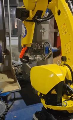 220V Robot Grinding Platform Incorporating 6 Axis Robot Type Suitable for Copper Alloy Material Grinding and Automation